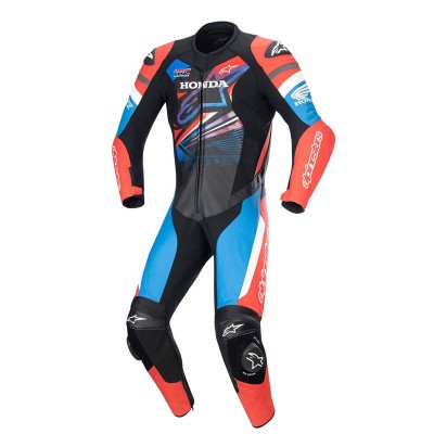ALPINESTARS HONDA GP FORCE BLACK RED BLUE SUIT