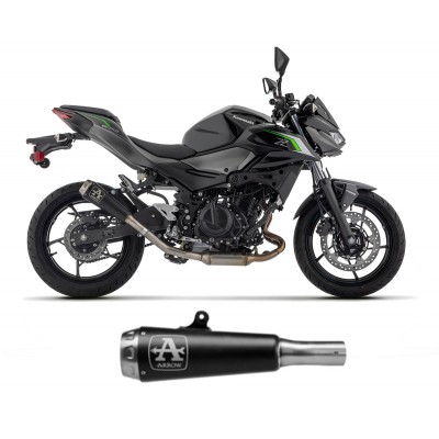 ARROW  PRO-RACE BLACK NICHROM EXHAUST  FOR KAWASAKI Z 500 / NINJA 500 2024 PART #  71967PRN