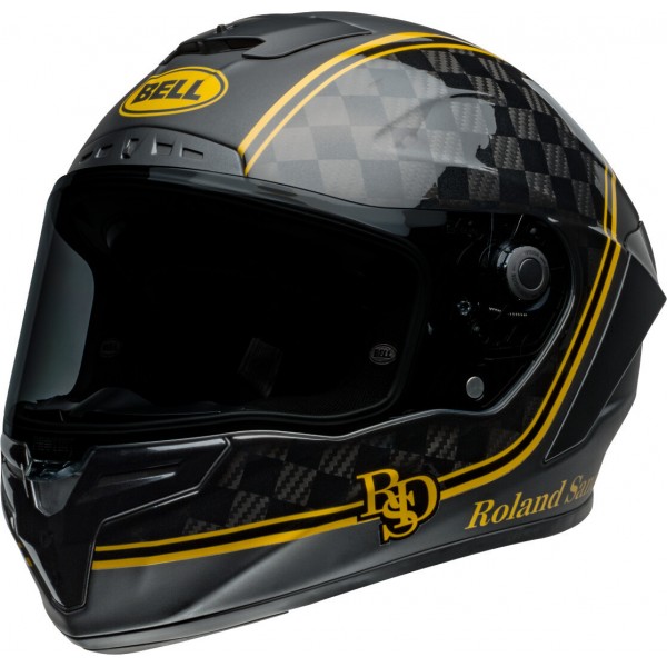 BELL RACE STAR DLX FLEX RSD PLAYER MATTE/GLOSS BLACK/GOLD HELMET
