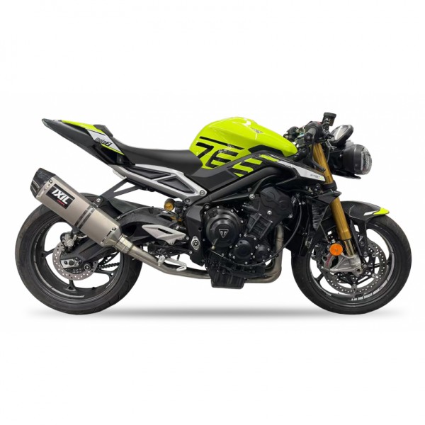 IXIL VTI HEXOVAL TITANIUM RACE FULL SYSTEM FOR TRIUMPH STREET TRIPLE 765 RS 2021-2023 PART # OT4147VTR