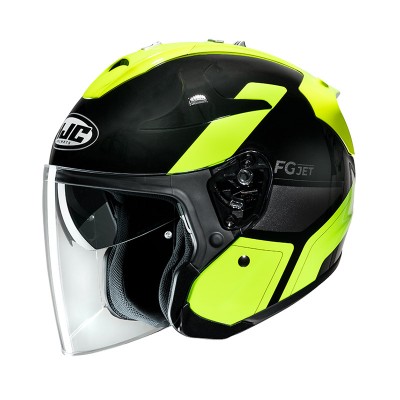 HJC FG JET EPEN BLACK YELLOW HELMET