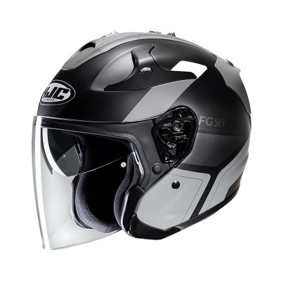 HJC FG JET EPEN GREY BLACK HELMET