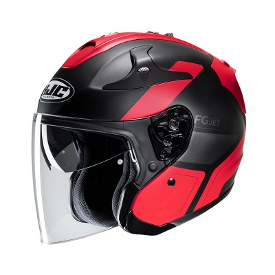 HJC FG JET EPEN BLACK RED HELMET