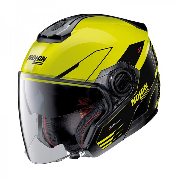 NOLAN N40.5 ZEFIRO N-COM LED YELLOW HELMET