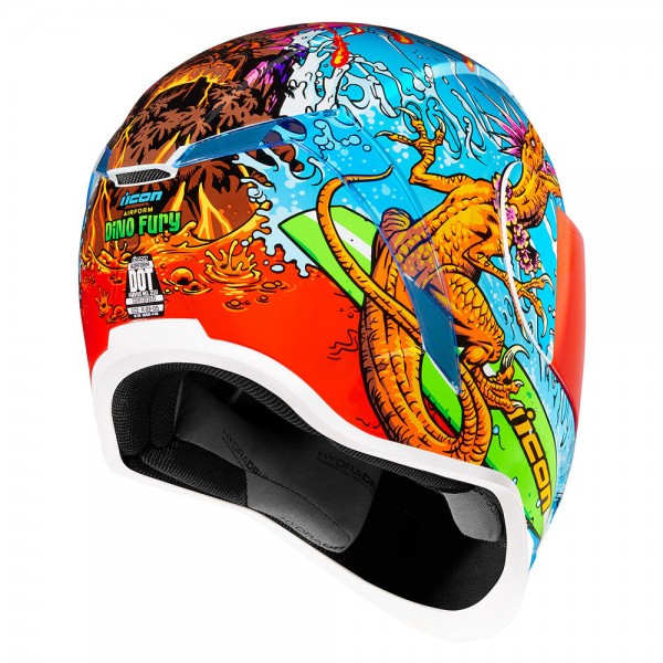 ICON AIRFORM DINO FURY BLUE HELMET