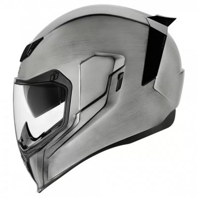 ICON AIRFLITE QUICKSILVER SILVER HELMET