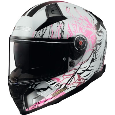 LS2 FF811 VECTOR 2 DARFLO WHITE PINK HELMET