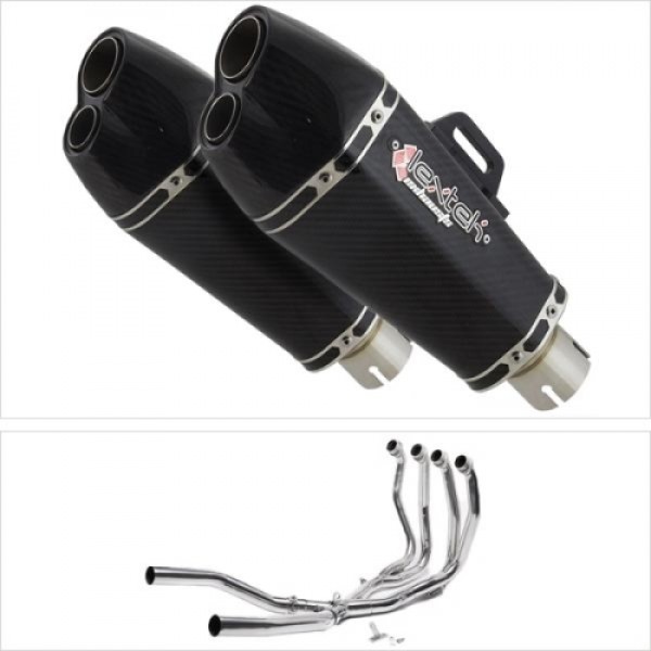 LEXTEK XP13C CARBON FIBRE EXHAUST SYSTEM 210MM FOR SUZUKI GSX 1300 R HAYABUSA 2021-2023 PART # EXKT119