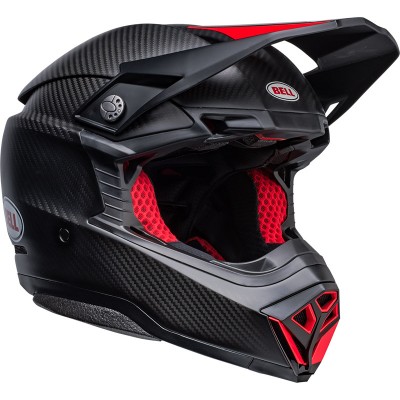 BELL MOTO-10 SPHERICAL BLACK RED HELMET