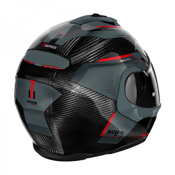 NOLAN X-1005 ULTRA CARBON UNDERCOVER N-COM RED HELMET