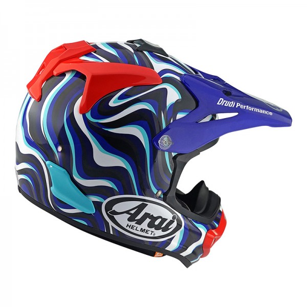 ARAI MX-V EVO STREAM BLUE HELMET
