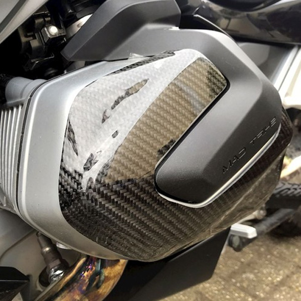 R&G RACING CARBON FIBRE ENGINE CASE SLIDER (LHS) FOR BMW R1250 GS 2019-2021 PART # ECS0134CG