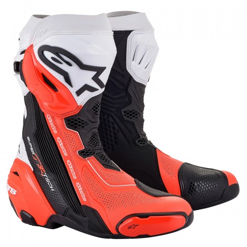 Alpinestars Supertech R Vented Fluo Red Boots