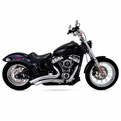 VANCE & HINES BIG RADIUS 2-INTO-2 CHROME EXHAUST FOR HARLEY SOFTAIL 2018-2022 PART # 26377