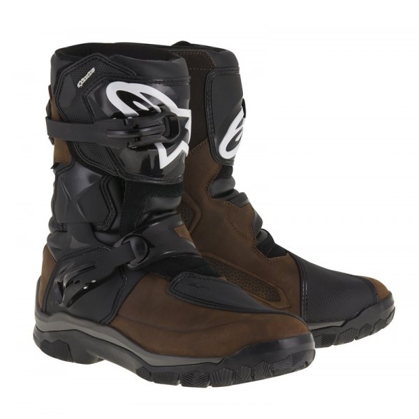 ALPINESTARS BELIZE DRYSTAR OILED LEATHER BROWN BLACK BOOTS