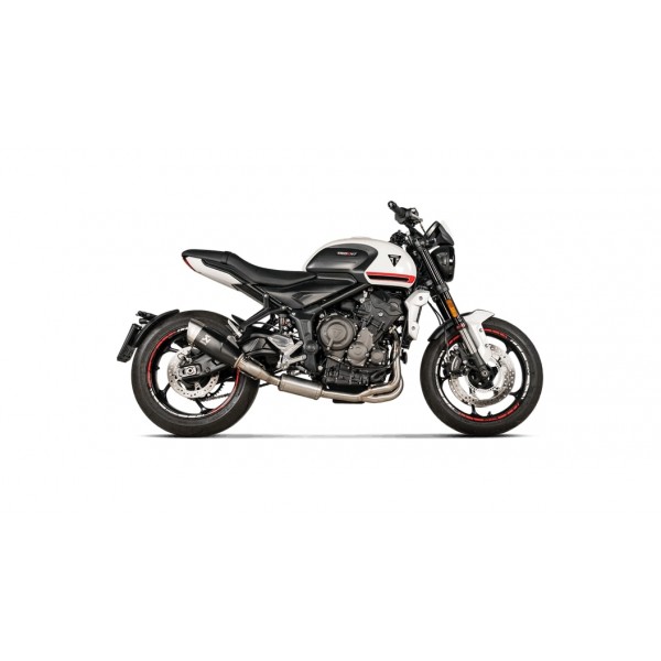 AKRAPOVIC RACING LINE TITANIUM FULL SYSTEM FOR TRIUMPH TRIDENT 660 2021  PART # S-T6R1-CQTBL