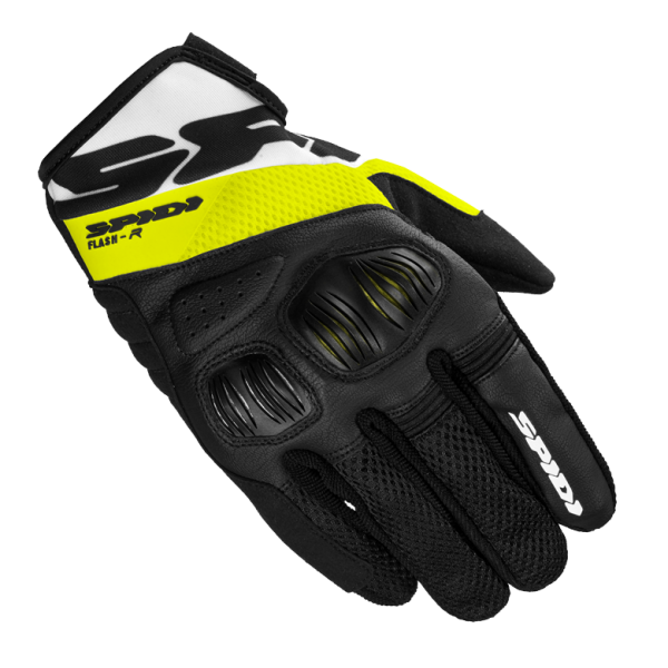 Spidi Flash-R Evo Tex Black Fluo Yellow Gloves