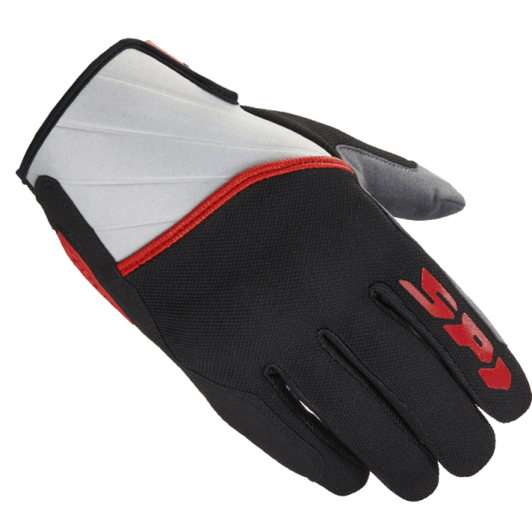 Spidi Squared Tex Black Red Gloves
