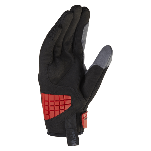 Spidi Squared Tex Black Red Gloves