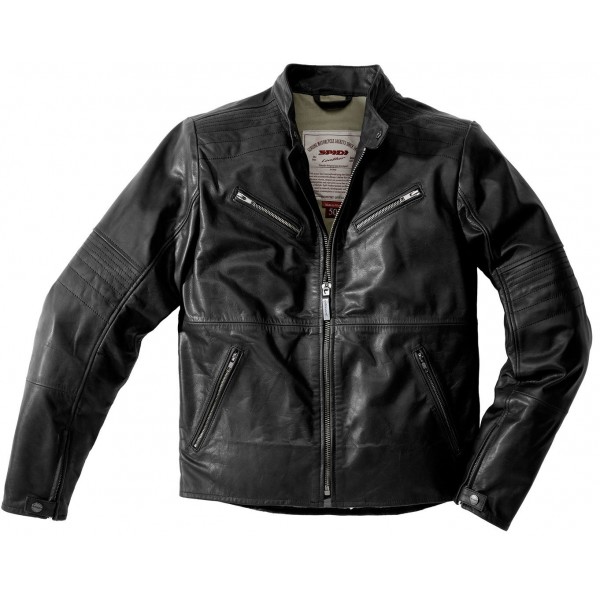 Spidi Garage Leather Black Jacket