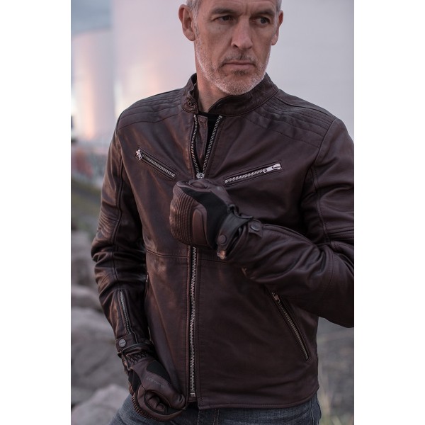 Spidi Garage Leather Brown Jacket