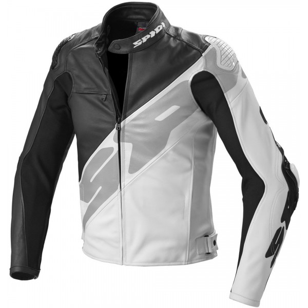 Spidi Super-R Leather Black White Jacket