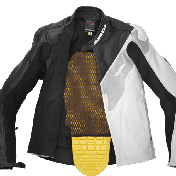 Spidi Super-R Leather Black White Jacket