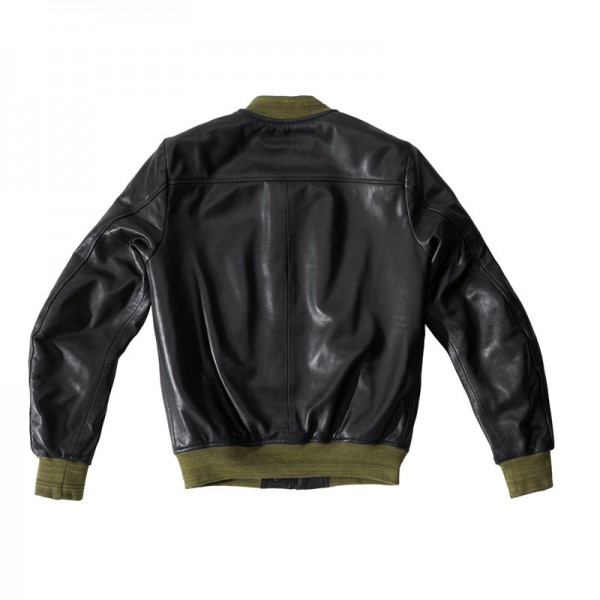 Spidi Super Leather Black Green Jacket