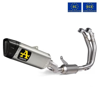 ARROW HOMOLOGATED FULL SYSTEM WITH PISTA TITANIUM SILENCER FOR APRILIA RS 457 2024 PART # 71968PT