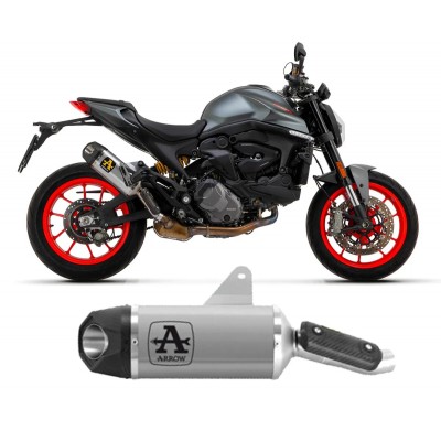 ARROW APPROVED ALUMINUM INDY RACE CARBON TERMINAL DUCATI MONSTER 937 2021-2023 PART # 71939AK