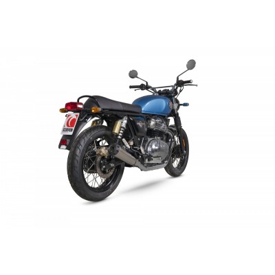 SCORPION RED POWER POLISHED STAINLESS FOR ROYAL ENFIELD INTERCEPTOR 650 2019-2024 PART # PRE101SEO