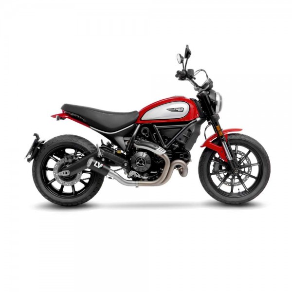 LEOVINCE LV-10 CARBON FIBER SLIP-ON EXHAUST FOR DUCATI SCRAMBLER 800 2021 - 2022 PART # 15250C