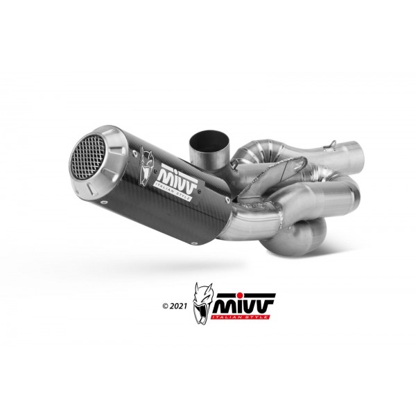 MIVV FULL SYSTEM CARBON FOR DUCATI STREETFIGHTER V4 2020 > 2022 PART # R.DU.0006.SM3C