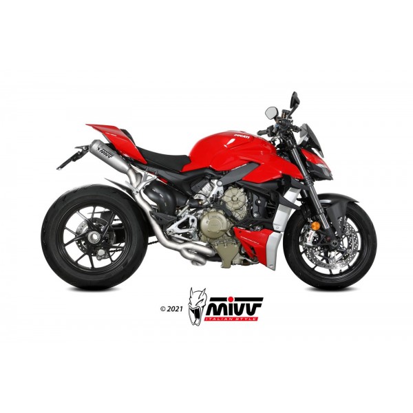 MIVV FULL SYSTEM TITANIUM FOR DUCATI STREETFIGHTER V4 2020 > 2022 PART # R.DU.0007.SC4T