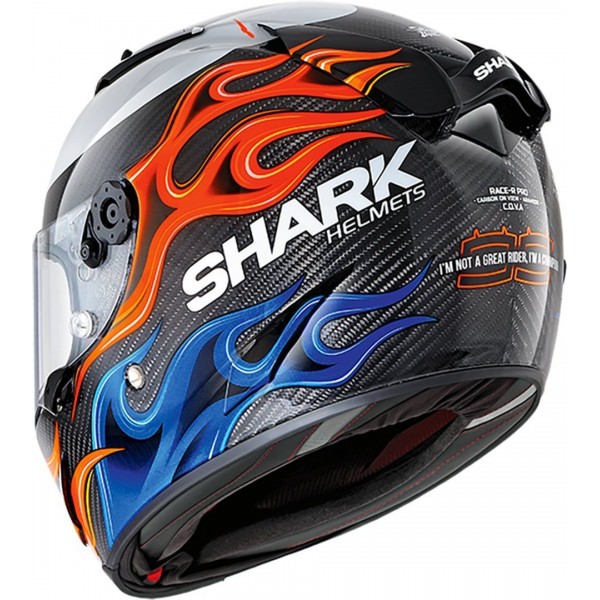 Shark Race-R Pro Carbon Replica Lorenzo 2019 Carbon Blue Red Helmet