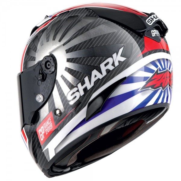 Shark Race-R Pro Carbon Replica Zarco GP France 2019 Carbon Chrome red Helmet