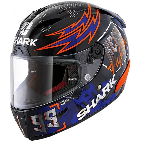 Shark Race-R Pro Rep Lorenzo Catalunya GP 2019 Black Red Blue Helmet