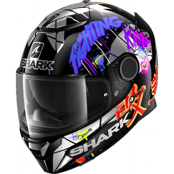 Shark Spartan Rep Lorenzo Catalunya GP 2018 Black Red Glitter Helmet