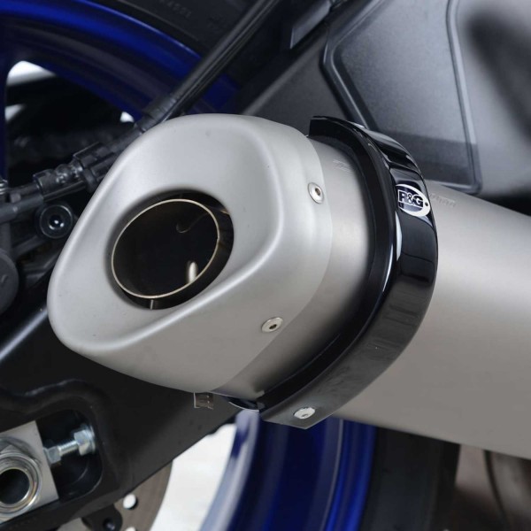 R&G RACING EXHAUST PROTECTOR FOR YAMAHA YZF-R6 2019-2021 PART # EP0033BK