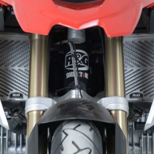 R&G RACING STAINLESS STEEL RADIATOR GUARDS (PAIR) FOR BMW R1250 GS 2019-2021 PART # SRG0009SS