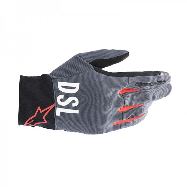 ALPINESTARS AS-DSL SHOTARO ANTHRACITE RED GLOVES