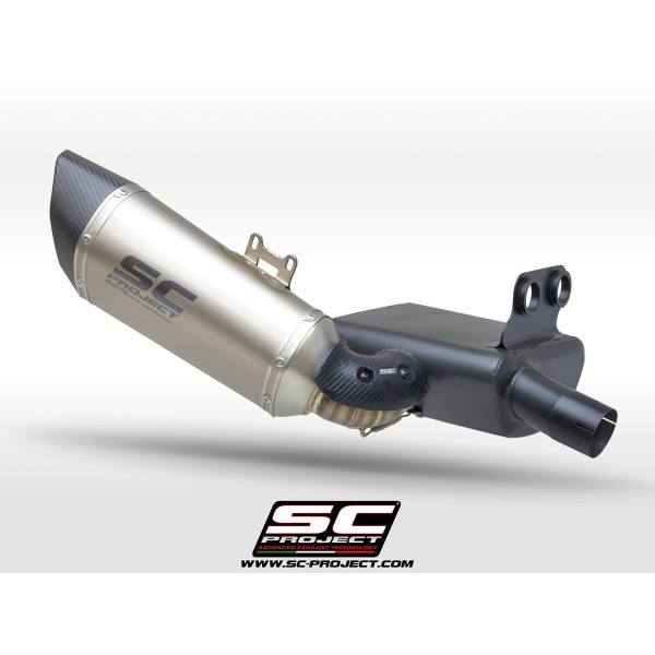 SC-PROJECT SC1-R MUFFLER, TITANIUM, WITH CARBON FIBER END CAP FOR BMW F 900 R 2020-2022 PART # B36A-MB90T