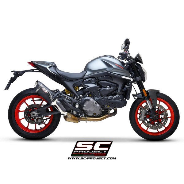 Sc-Project Sc1-S Muffler Carbon Fiber For Ducati Monster 937 2021-2022 Part # D37A-124C