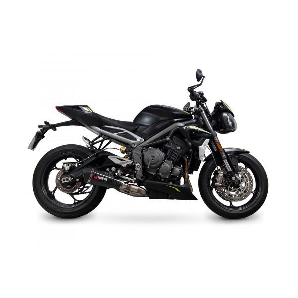Scorpion Serket Taper Carbon Fibre Slip-On For Triumph Street Triple 765 R & Rs 20-Current 2020-2022 Part # RTR89CEO