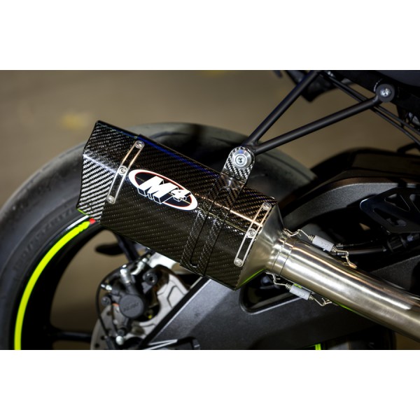 M4 Titanium Full System With Carbon Tech1 Canister For Suzuki Gsx-R1000 2017-2022 Part # SU9154T