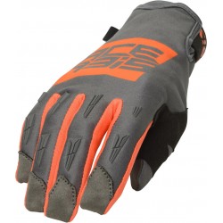 Acerbis Mx Wp Homologated Orange Grey Gloves 