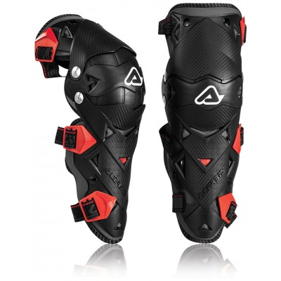 Acerbis Impact Evo 3.0 Black Red Knee Guards