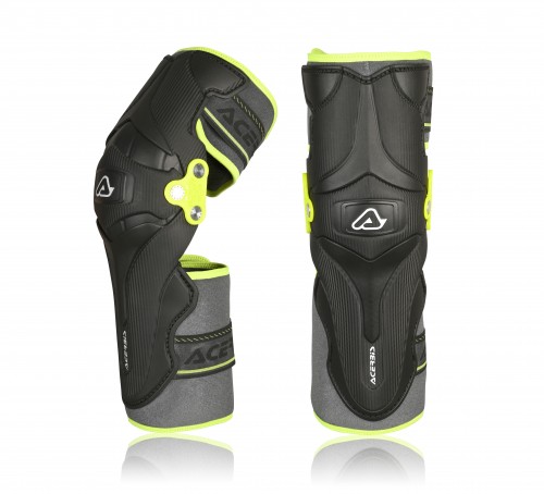 Acerbis X-Strong Black Yellow Knee Guards