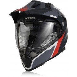 Acerbis Flip FS-606 Grey Red Helmet