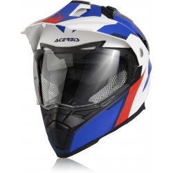 Acerbis Flip FS-606 White Blue Red Helmet